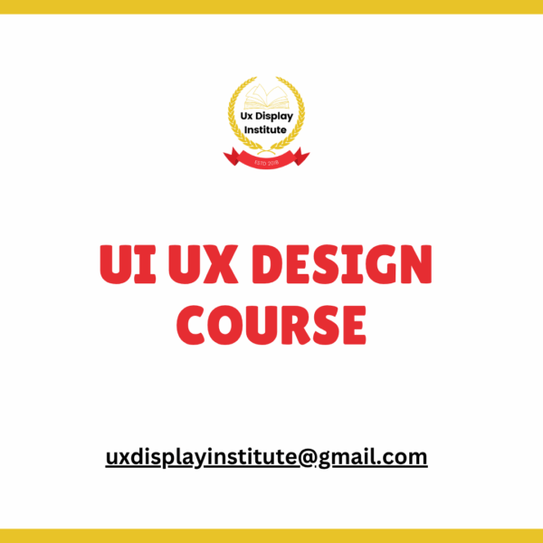 Basic Ui Ux Design Course ( Learn the Basics​ )