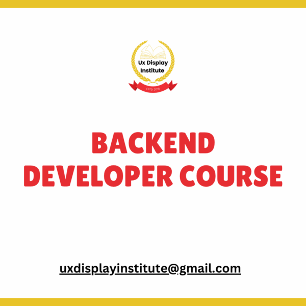 Backend Developer Crash Course ( Introductory )