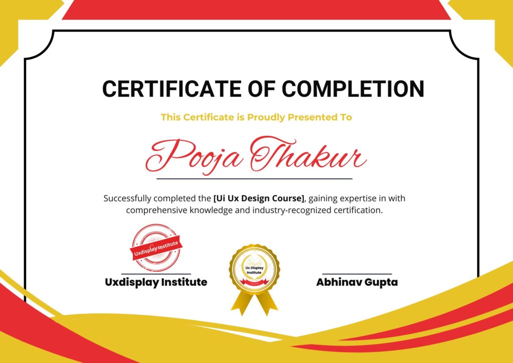 Blue and Gold Elegant Curved Certificate Of Achievement Certificate (2)